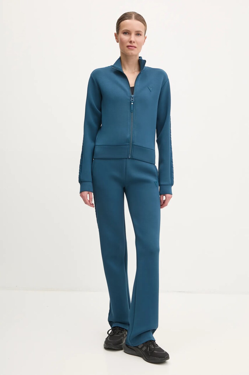 Кофта Guess NEW ALLIE жіноча колір бірюзовий однотонна V2YQ17 K7UW2