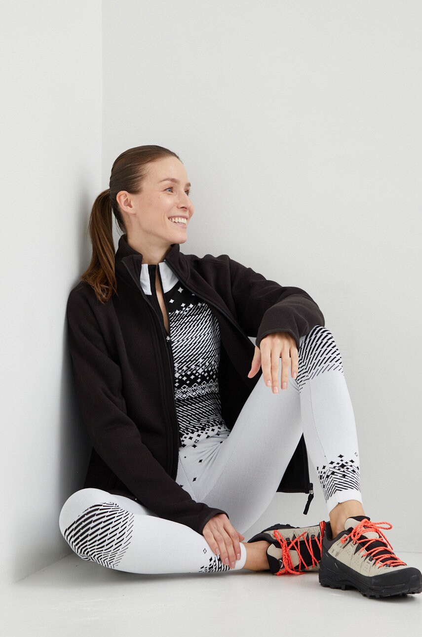 Спортивна кофта Helly Hansen Varde жіноча колір чорний однотонна