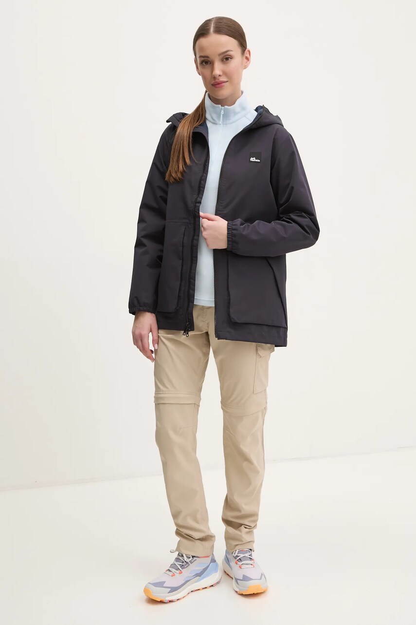 Спортивна кофта Jack Wolfskin Taunus однотонна 1709532