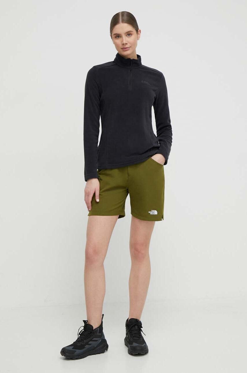 Спортивна кофта Jack Wolfskin Taunus колір чорний однотонна