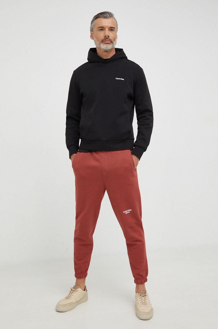 Кофта Calvin Klein чоловіча колір чорний однотонна