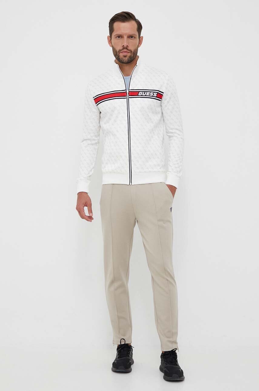 Кофта Guess KORBIN чоловіча колір білий візерунок Z2BQ06 FL04Q