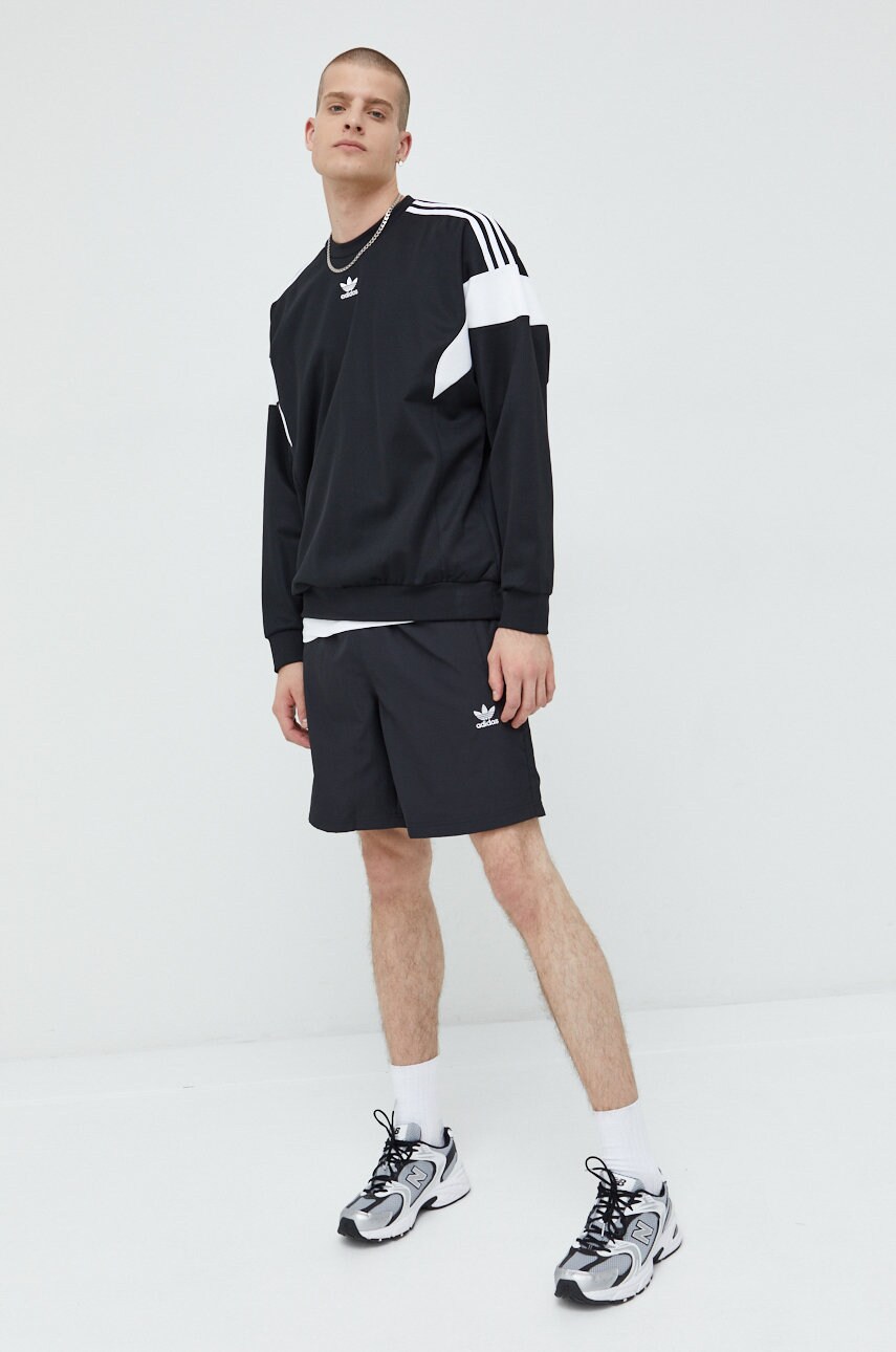 Кофта adidas Originals чоловіча колір чорний з аплікацією