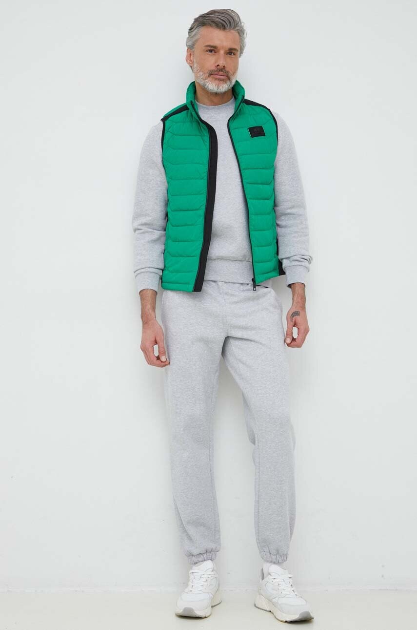 Кофта Lacoste чоловіча колір сірий однотонна SH9608-132