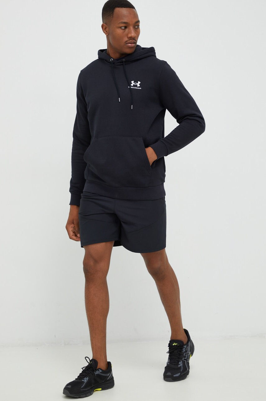 Кофта Under Armour чоловіча колір чорний з аплікацією