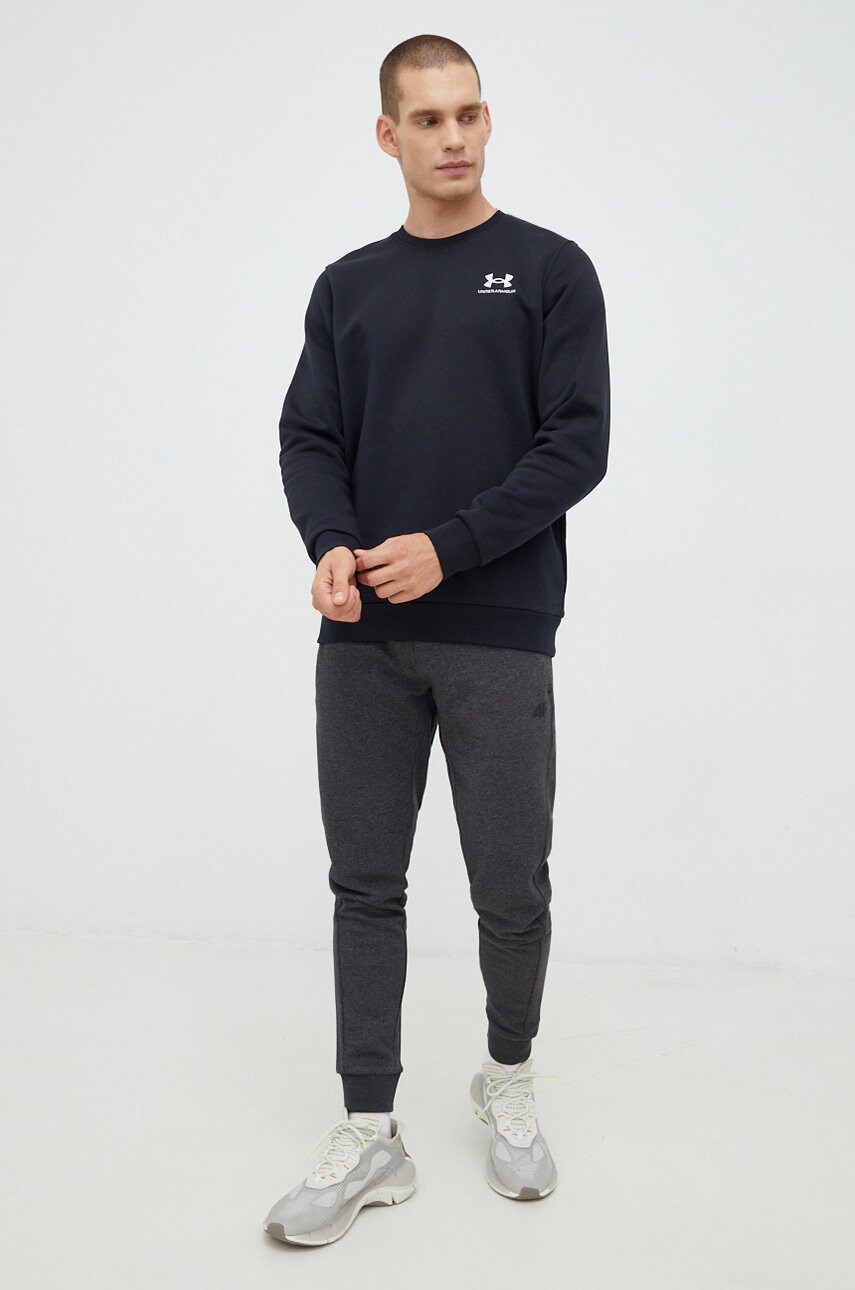 Кофта Under Armour чоловіча колір чорний однотонна