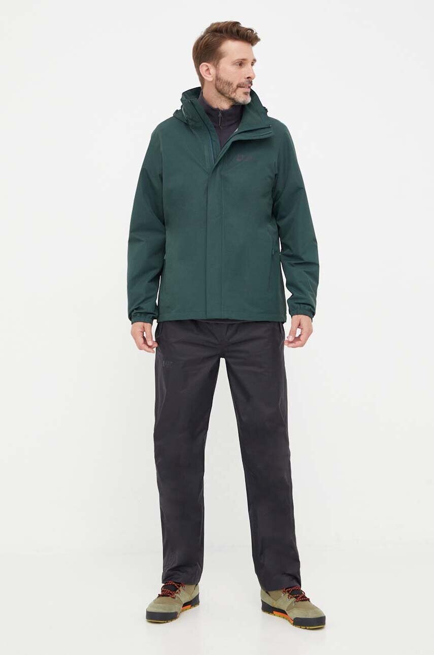 Спортивна кофта Jack Wolfskin Taunus колір сірий однотонна