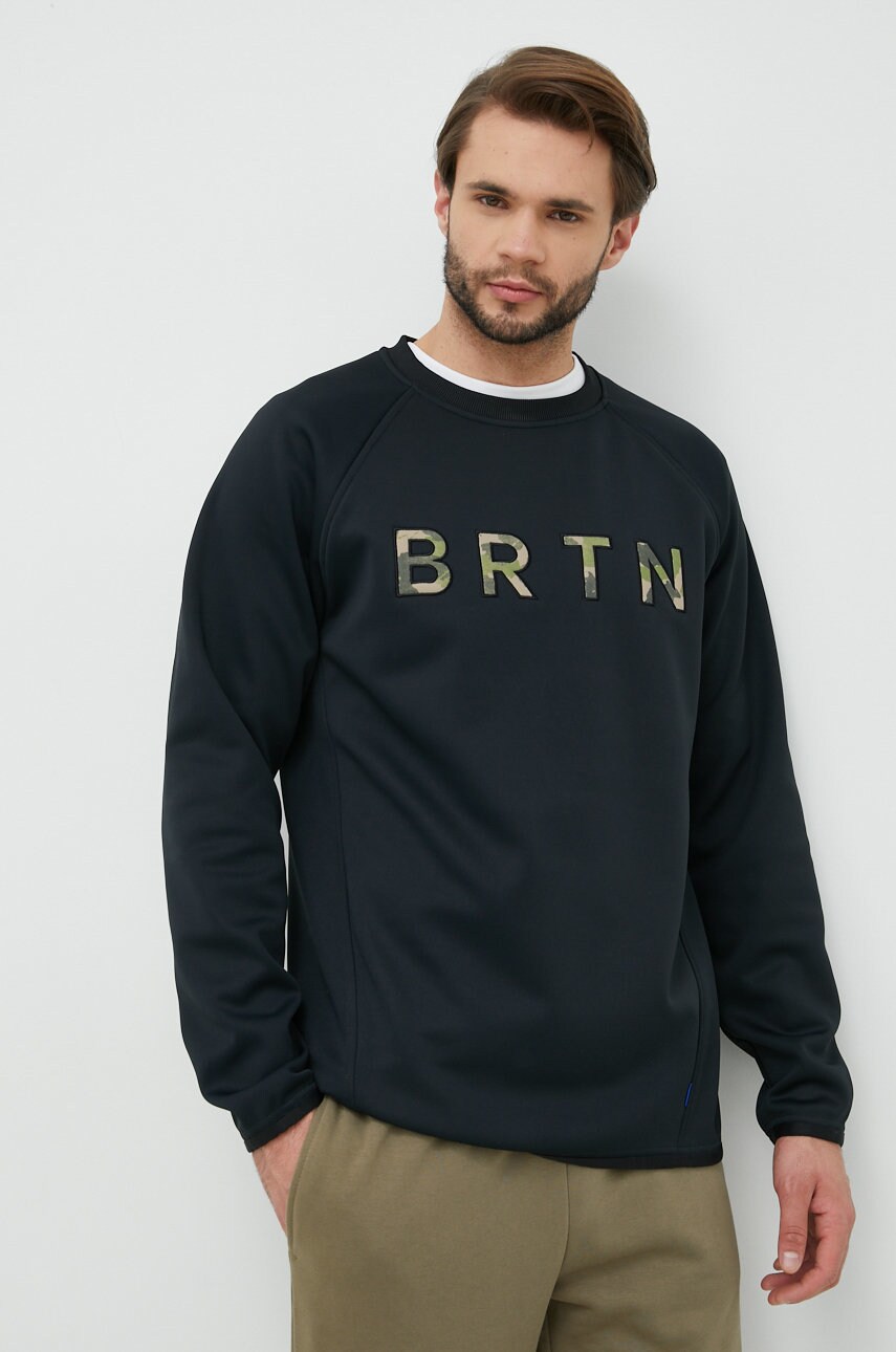 Кофта Burton Crown чоловіча колір чорний з аплікацією