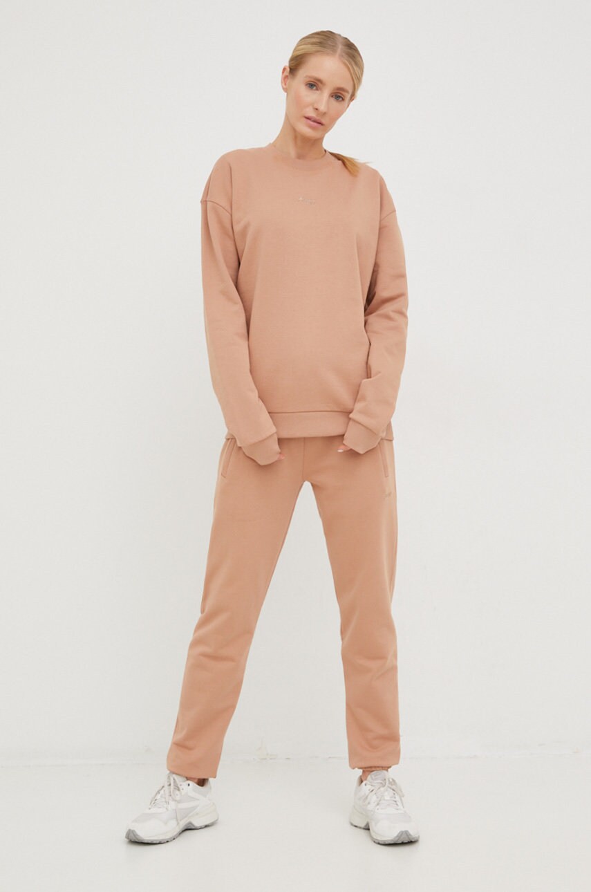 Бавовняна кофта Arkk Copenhagen unisex колір бежевий однотонна