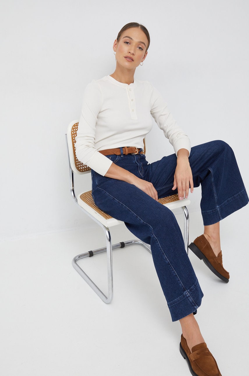 Лонгслів Lauren Ralph Lauren жіночий колір бежевий