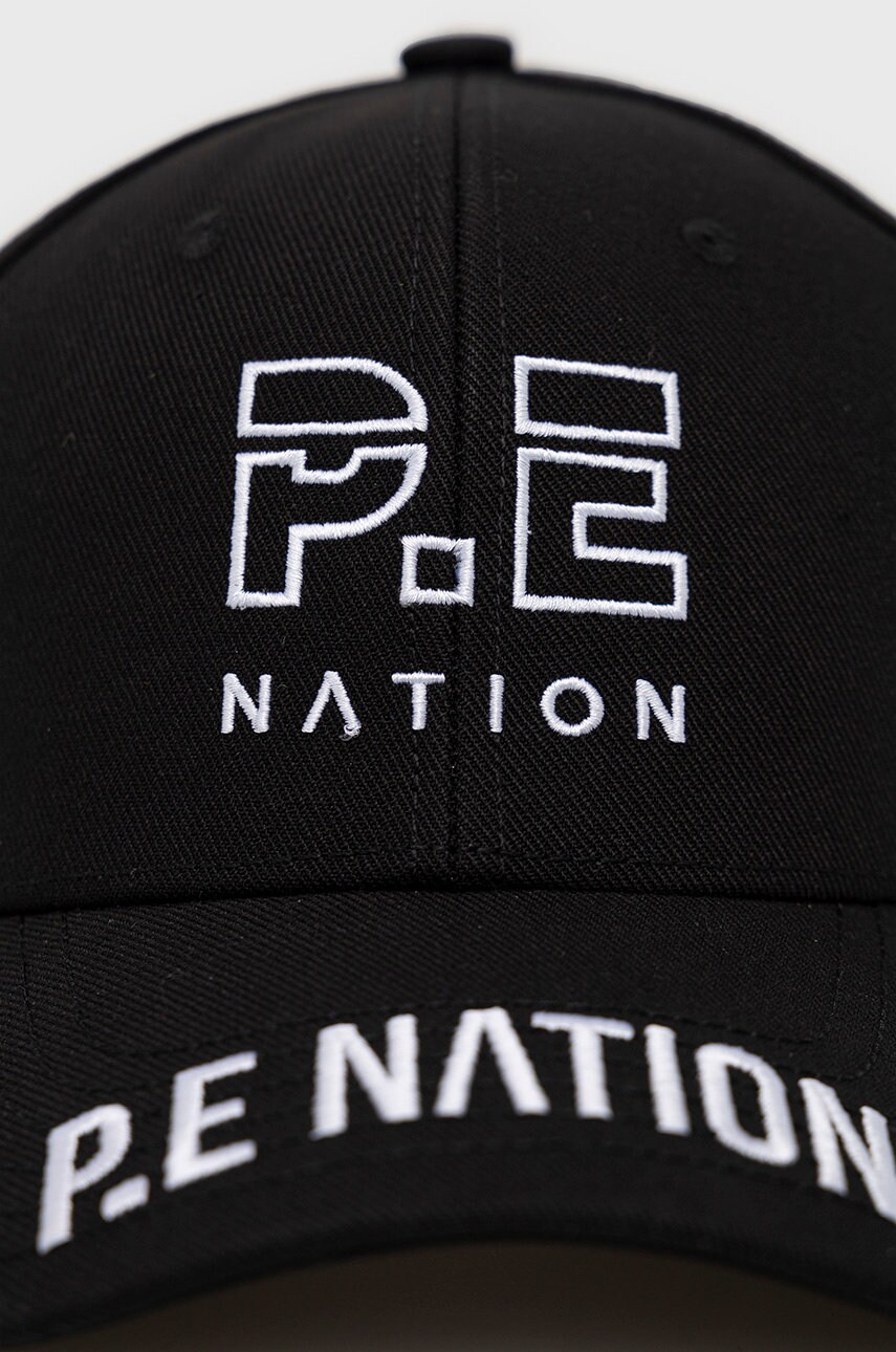 Кепка P.E Nation колір чорний з аплікацією