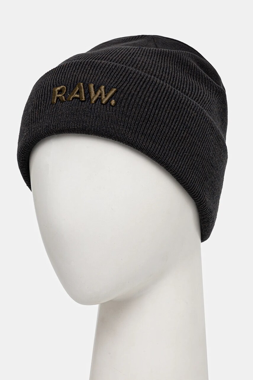 Шапка G-Star Raw колір сірий