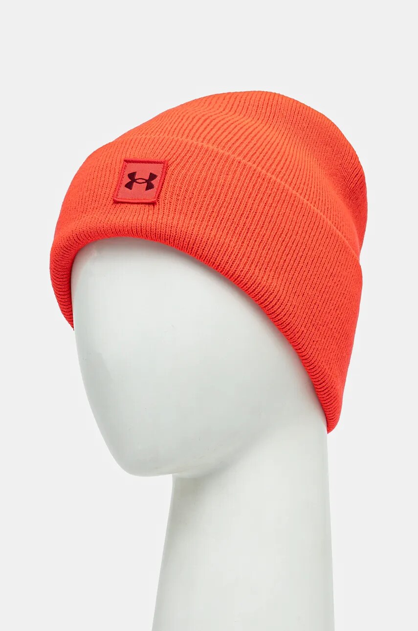 Шапка Under Armour колір червоний з товстого трикотажу 1373155