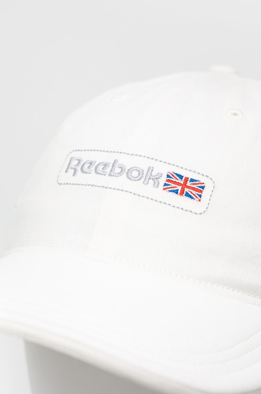 Кепка Reebok Classic колір білий з аплікацією