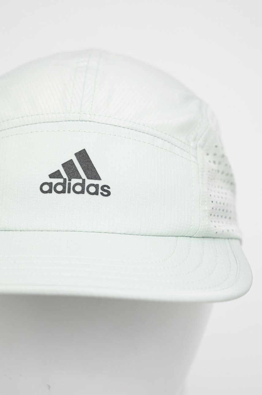 Кепка adidas Performance Run For The Ocean колір зелений однотонна