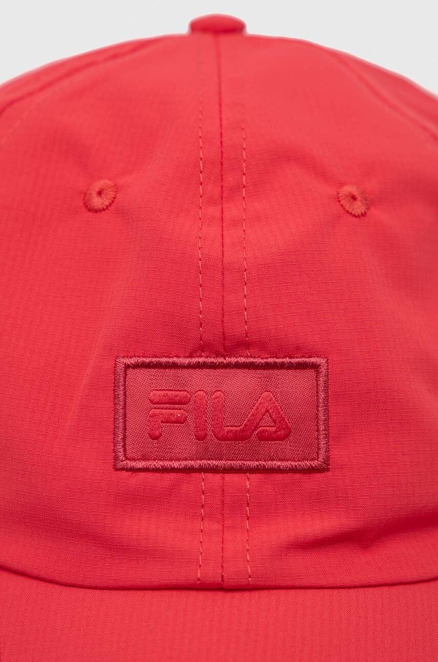 Кепка Fila колір помаранчевий однотонна