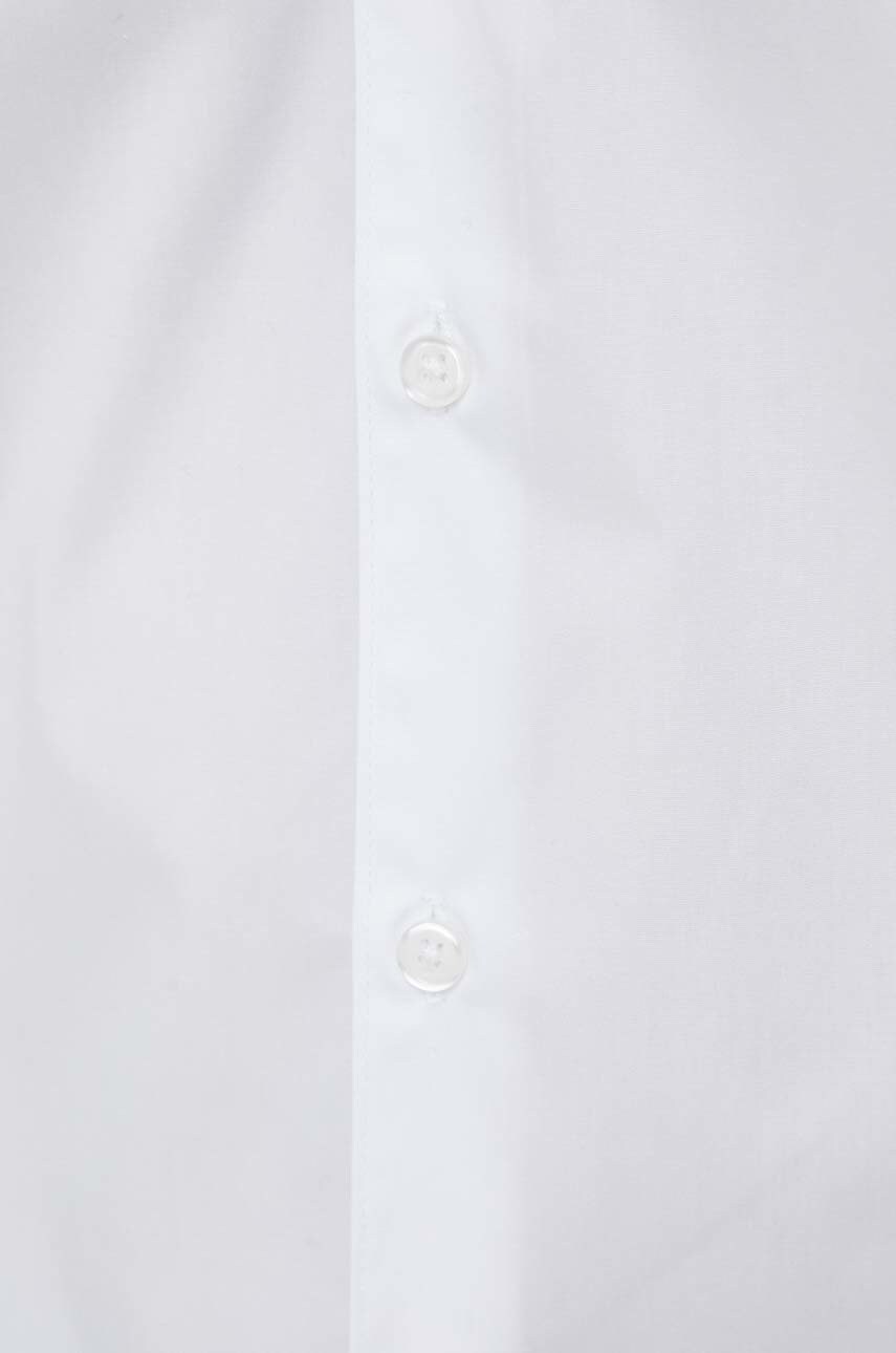 Сорочка Bruuns Bazaar чоловіча колір білий regular комір button-down