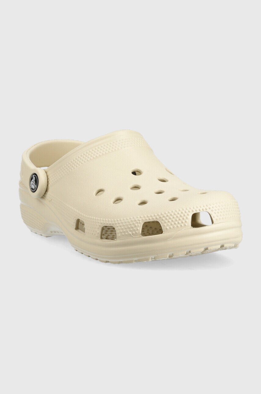 Шльопанці Crocs Classic жіночі колір бежевий 10001.2Y2.D-BONE