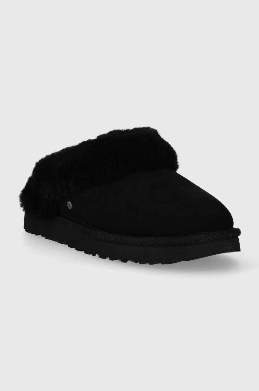 Замшеві тапочки UGG Classic Slipper II колір чорний 1130876.BLK-BLK