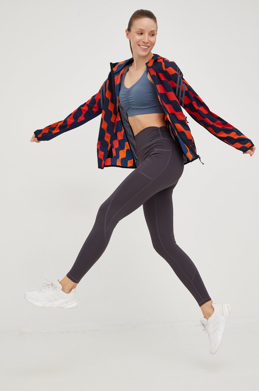 Вітровка adidas Performance Marimekko колір червоний перехідна