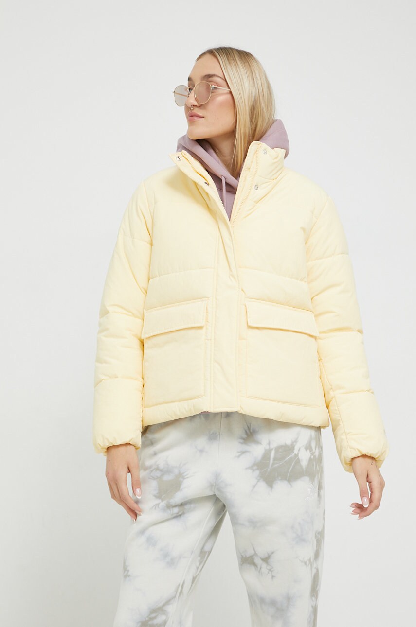 Куртка Champion жіноча колір жовтий зимова oversize 115759-EBY