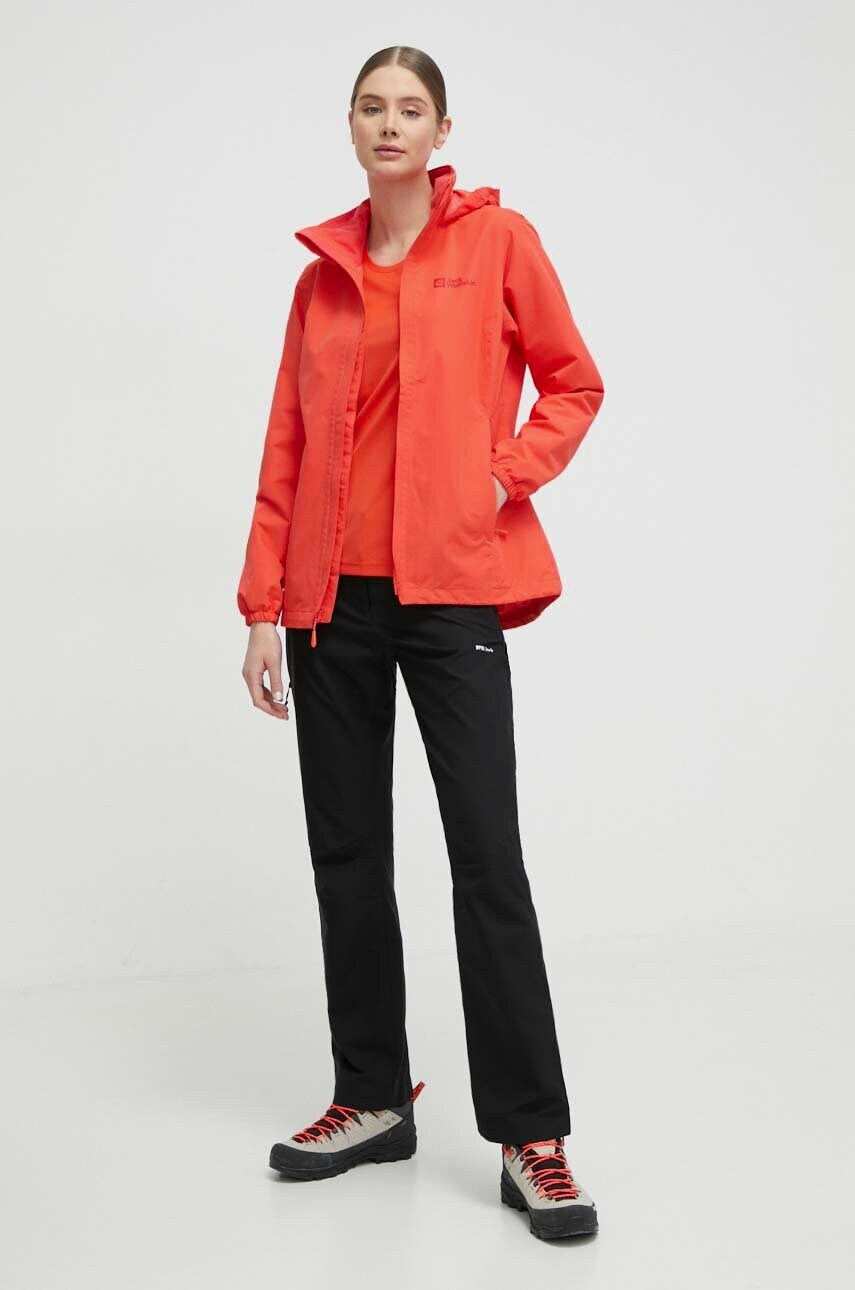 Куртка outdoor Jack Wolfskin Stormy Point колір червоний