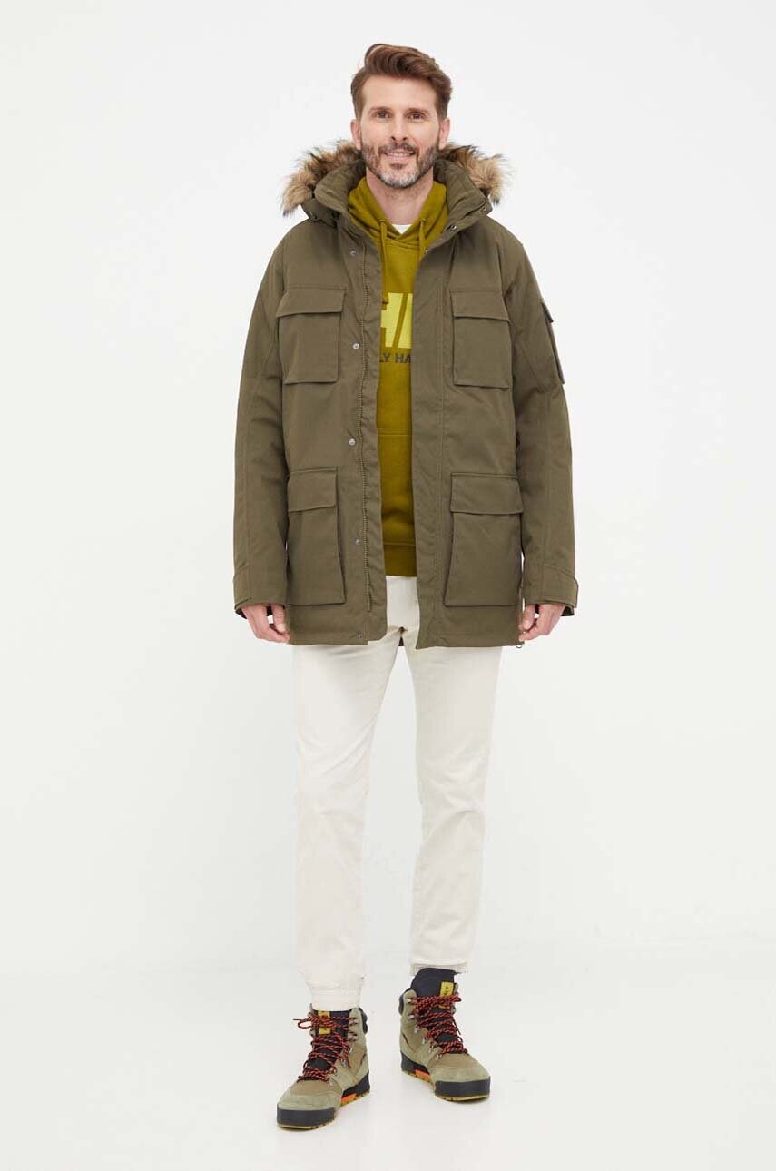 Куртка Jack Wolfskin чоловіча колір зелений перехідна