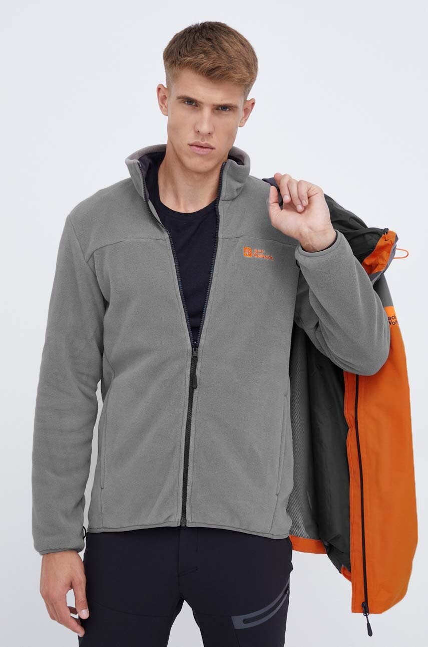 Куртка outdoor Jack Wolfskin Taubenberg 3in1 колір помаранчевий