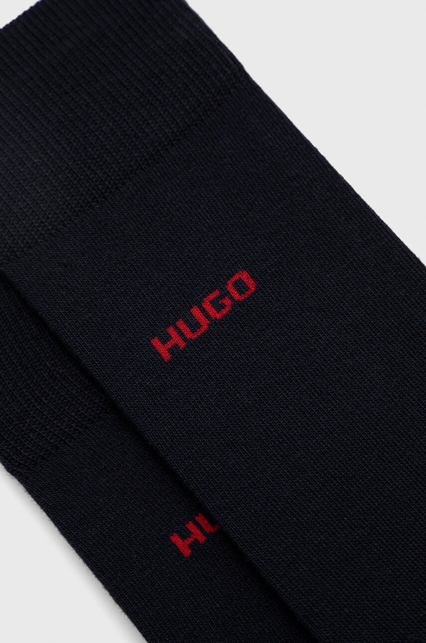 Шкарпетки HUGO (2-pack) чоловічі колір синій