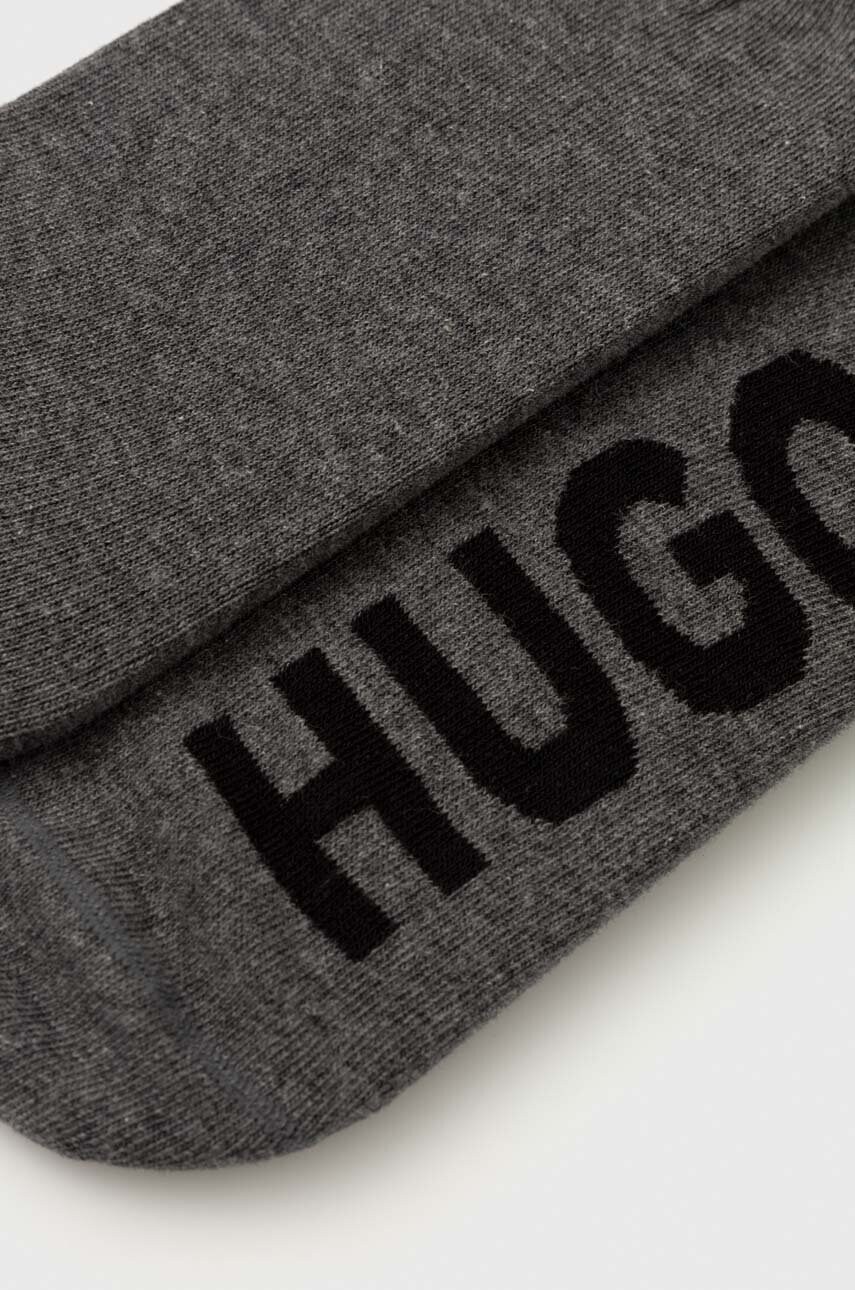 Шкарпетки HUGO 2-pack чоловічі колір сірий