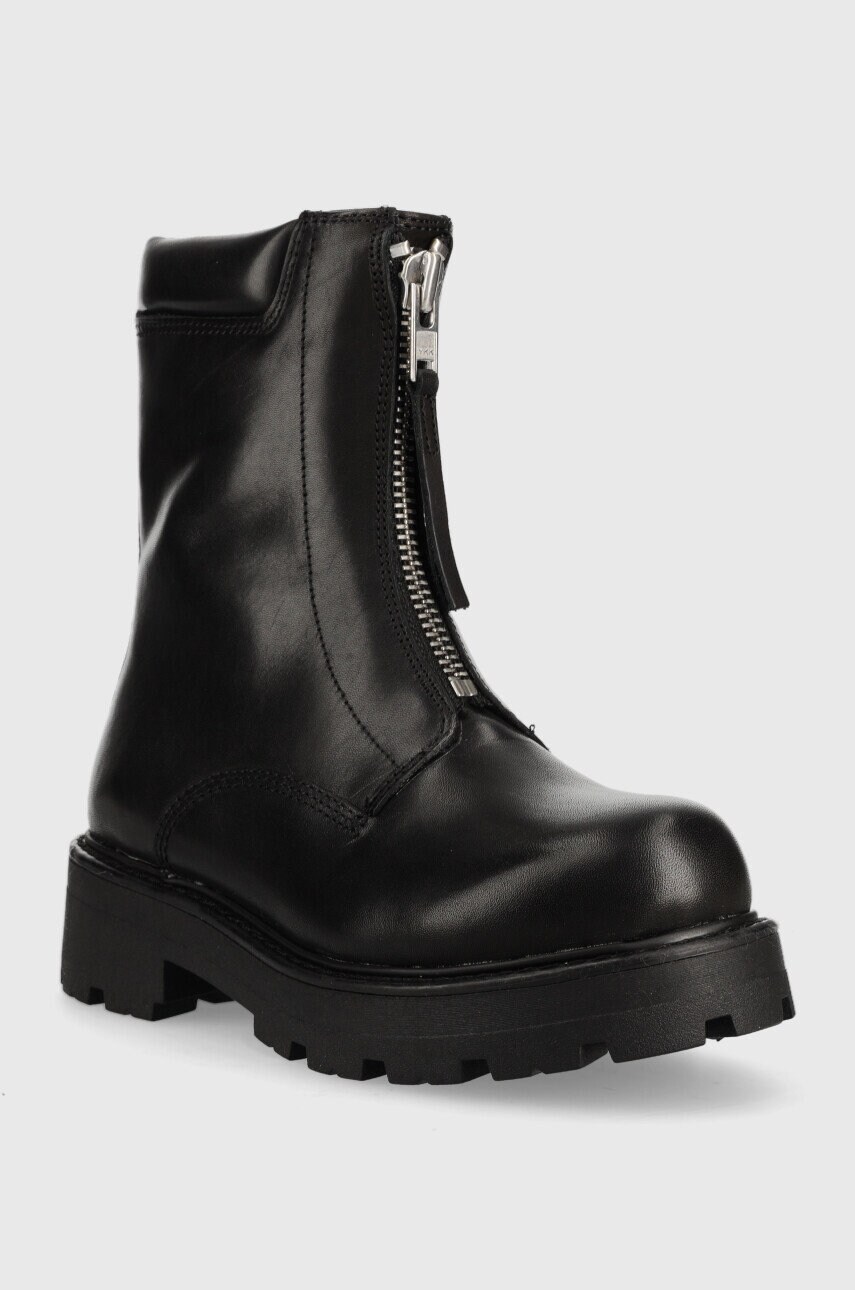 Шкіряні черевики Vagabond Shoemakers Cosmo 2.0 жіночі колір чорний на платформі