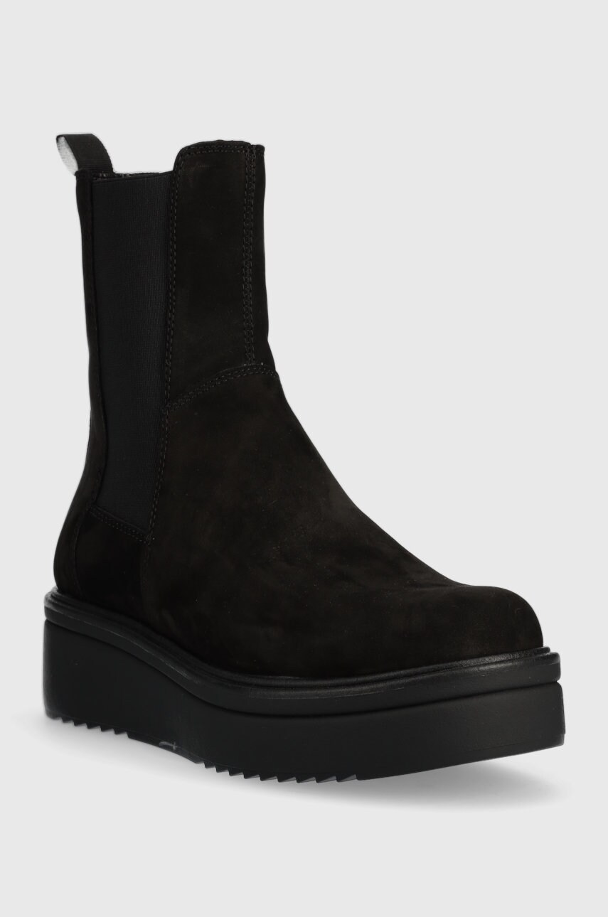Шкіряні черевики Vagabond Shoemakers Tara жіночі колір чорний на платформі
