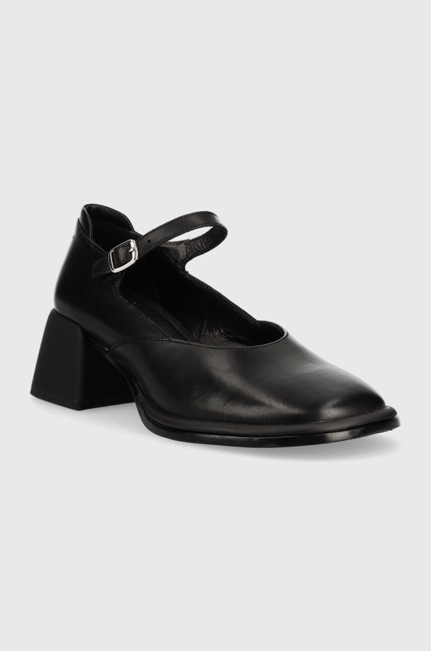 Шкіряні туфлі Vagabond Shoemakers Ansie колір чорний каблук блок