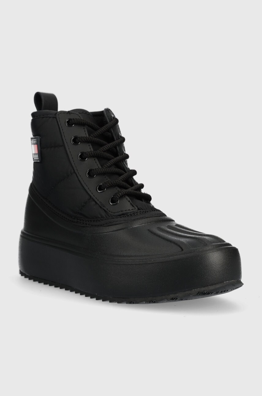 Зимові чоботи Tommy Jeans Tommy Jeans Fashion Boot колір чорний