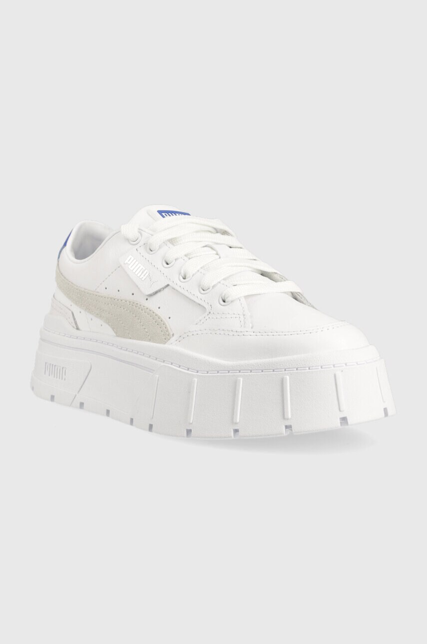 Шкіряні кросівки Puma Mayze Stack Wns колір білий 384363