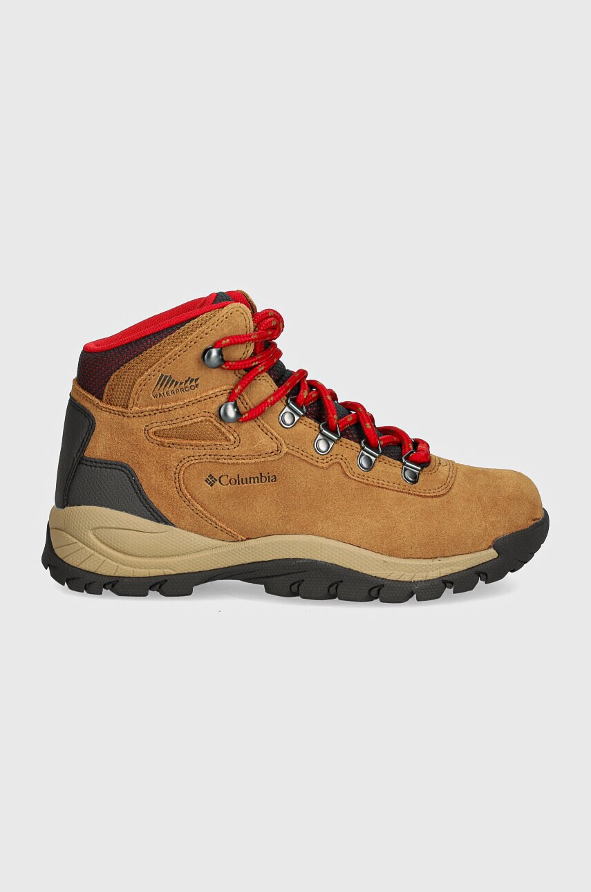 Черевики Columbia Newton Ridge Plus Waterproof жіночі колір коричневий