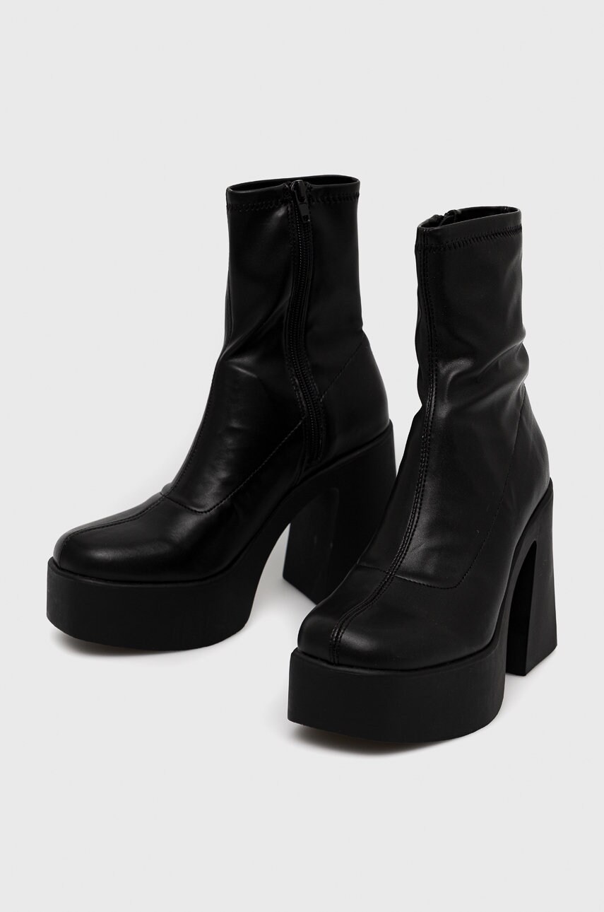 Черевики Aldo Grandstep жіночі колір чорний на платформі