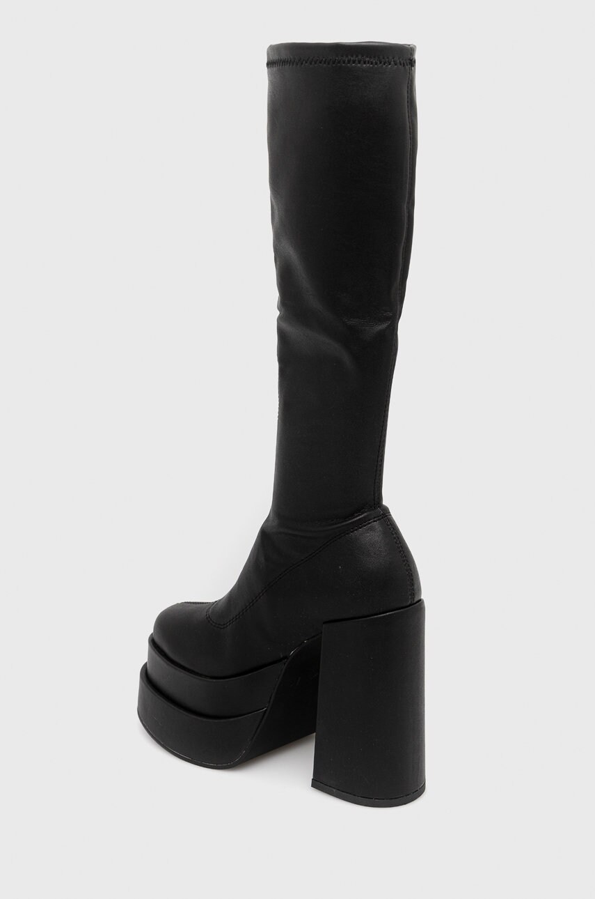 Чоботи Steve Madden Cypress жіночі колір чорний каблук блок