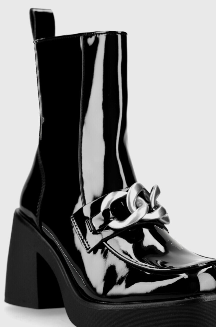 Черевики Steve Madden Blooms жіночі колір чорний каблук блок