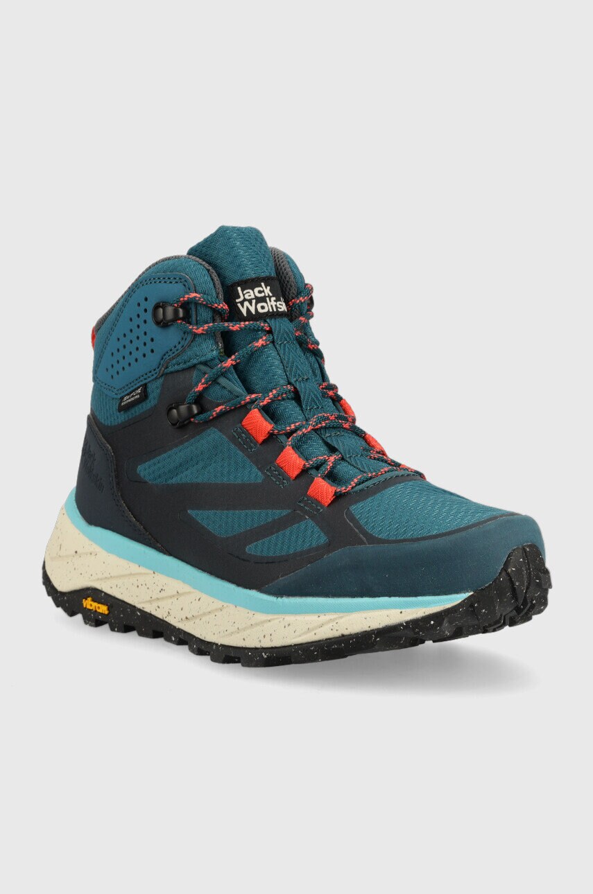 Черевики Jack Wolfskin Terraventure Texapore Mid жіночі колір бірюзовий утеплені