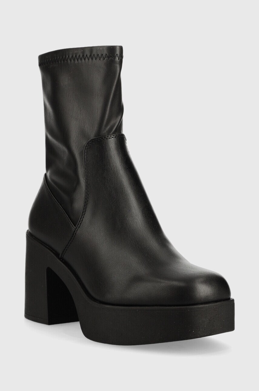 Черевики Aldo Upstep жіночі колір чорний каблук блок
