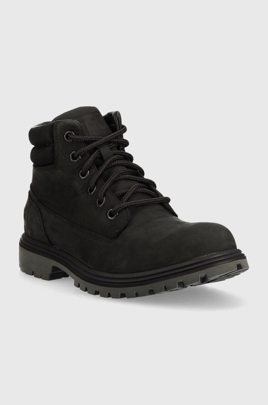 Шкіряні черевики Helly Hansen чоловічі колір чорний 11424-990