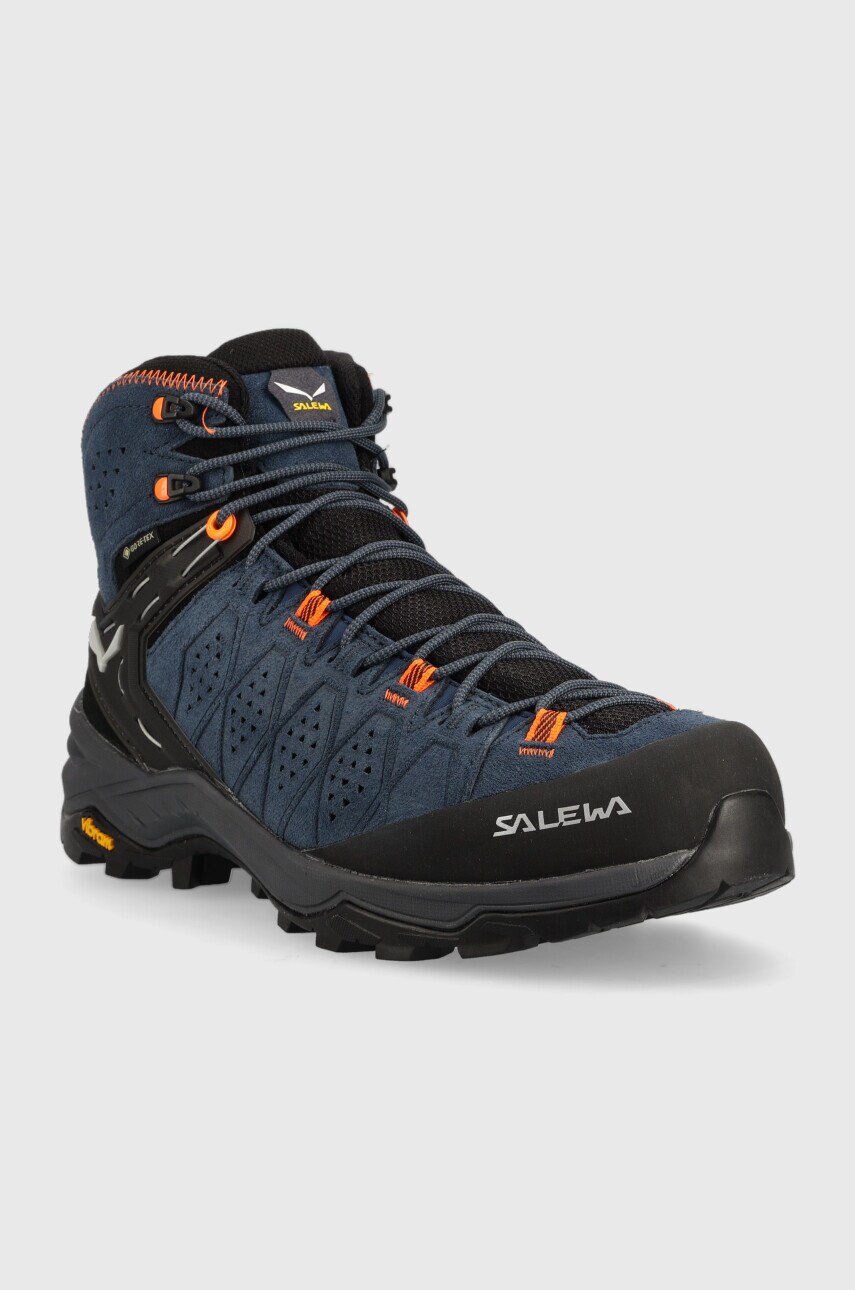 Черевики Salewa Alp Trainer 2 Mid GTX чоловічі колір синій утеплене