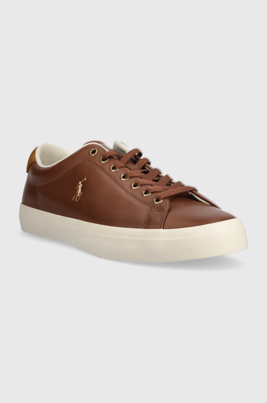 Шкіряні кросівки Polo Ralph Lauren Longwood Longwood колір коричневий 816879935001