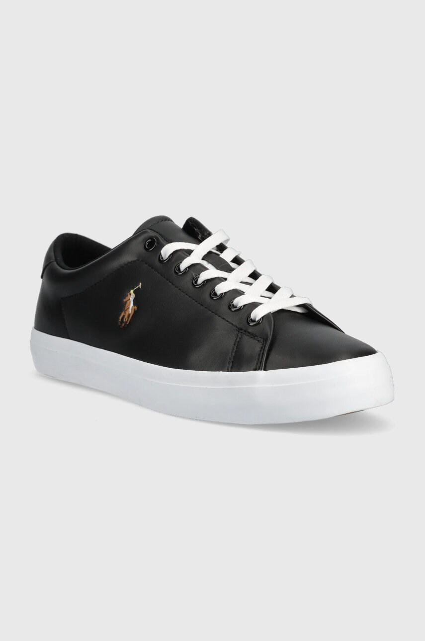 Шкіряні кросівки Polo Ralph Lauren Longwood Longwood колір чорний 816884372001