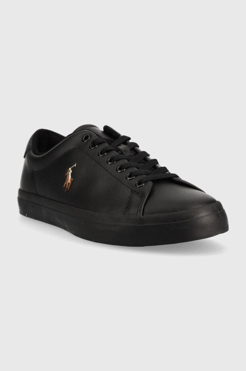 Шкіряні кросівки Polo Ralph Lauren Longwood Longwood колір чорний 816884372002