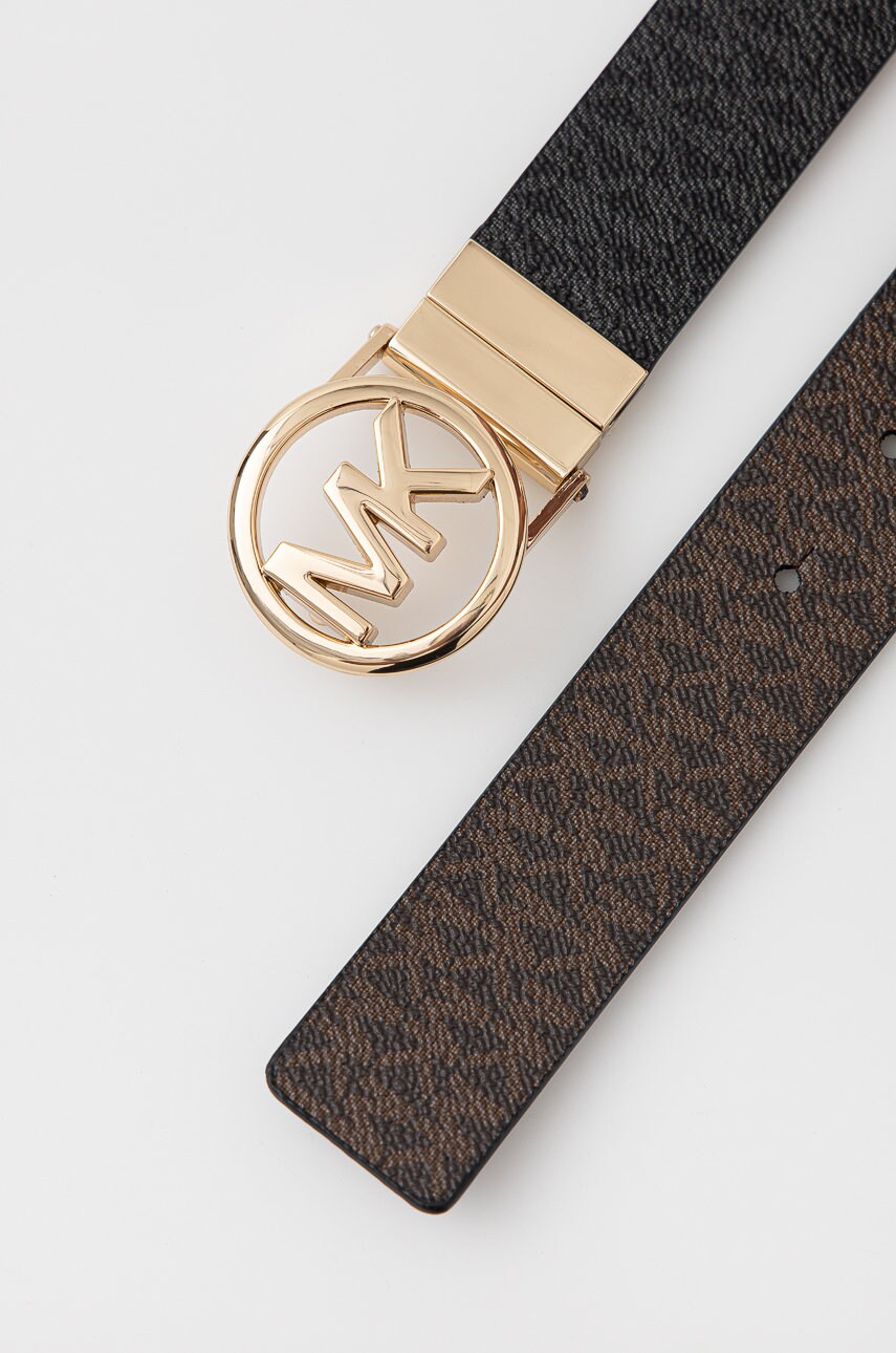 Двосторонній ремінь MICHAEL Michael Kors жіночий колір коричневий
