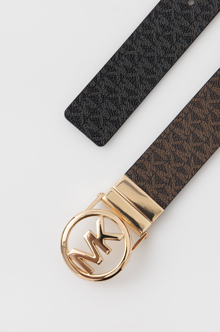 Двосторонній ремінь MICHAEL Michael Kors жіночий колір коричневий