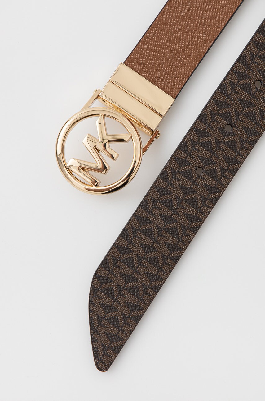 Двосторонній ремінь MICHAEL Michael Kors жіночий колір коричневий