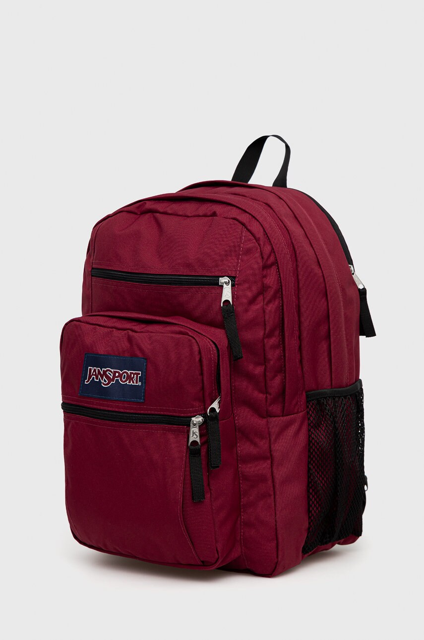 Рюкзак Jansport колір бордовий великий однотонний